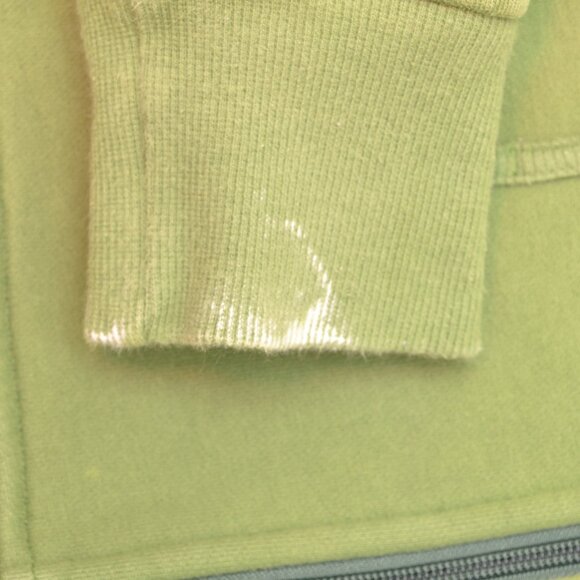 Lululemon Sz 10 Hooded Green Sweatshirt Hoodie Full Zip Cotton Blend - Picture 5 of 9